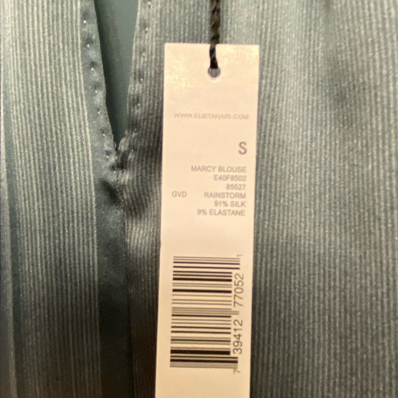 Clearance new Elie Tahari Silk Halter Top, tie dye sz Small 97% silk NWT $85 73 - Picture 3 of 7